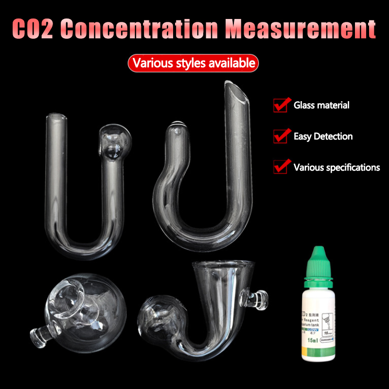 Glass Co2 Drop Checker - Dyfuzyjny szklany kontroler kropli CO2 Akwarium
