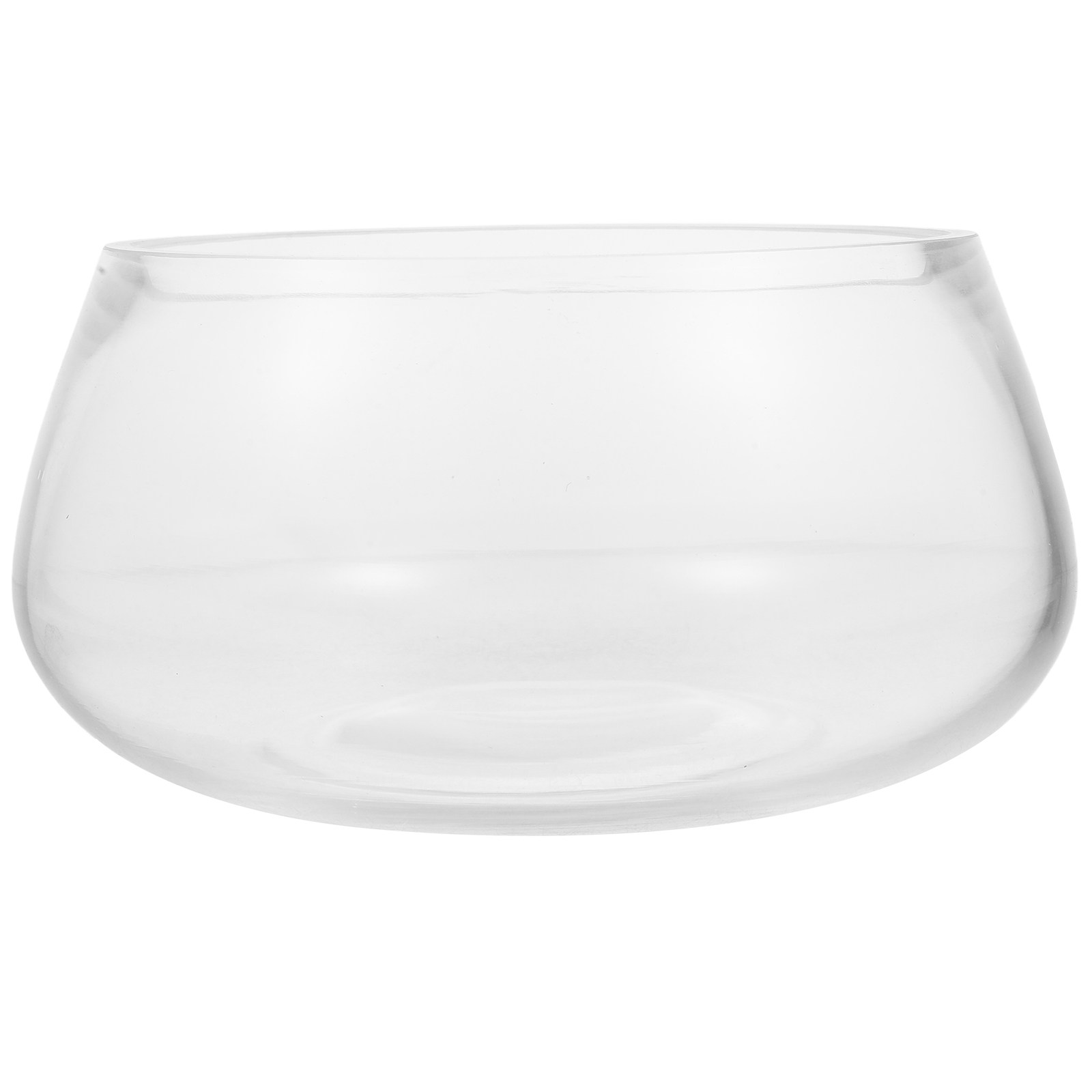 Aquarium Planted Shop - Mała Okrągła Przezroczysta Szklana Miska dla