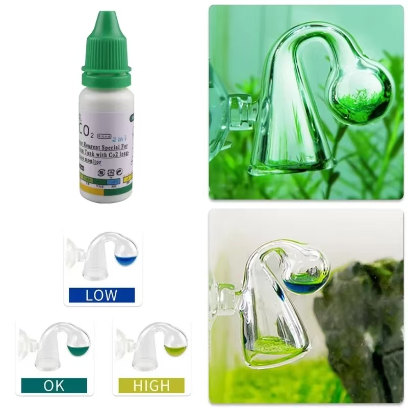 Glass Co2 Drop Checker - Roztwór do monitorowania CO2 w akwarium,