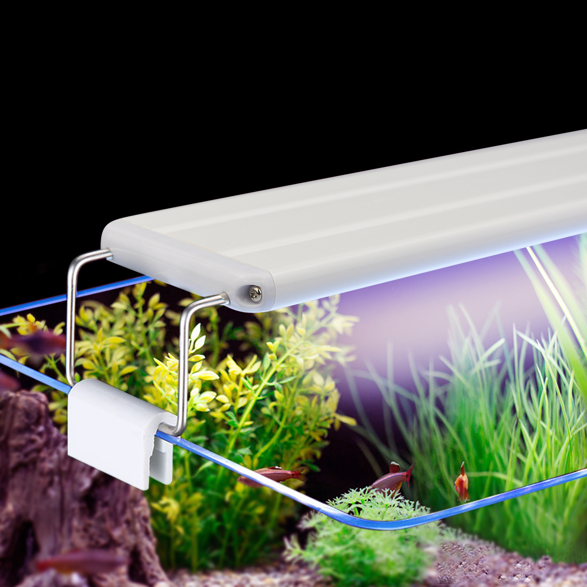 Aquarium Plant Growth Light - Super Cienka LED Lampa Akwariowa Oświetlenie