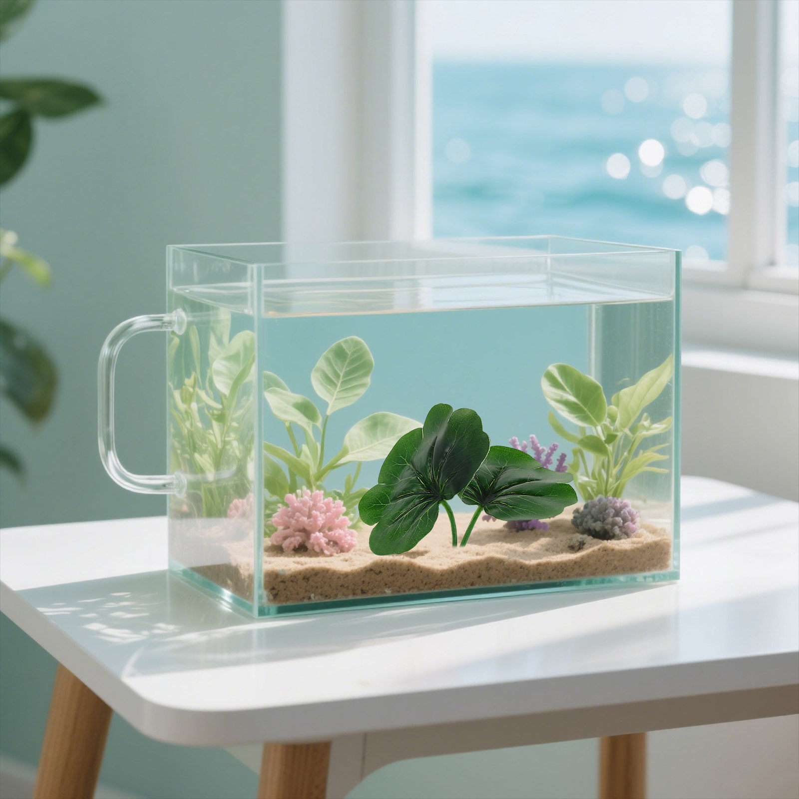 Planted Aquarium For Betta - 10 szt. Liście dla rybek Betta,