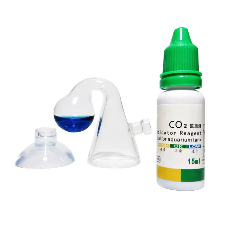 Glass Co2 Drop Checker - Wskaźnik CO2 w akwarium Monitor rozwiązania
