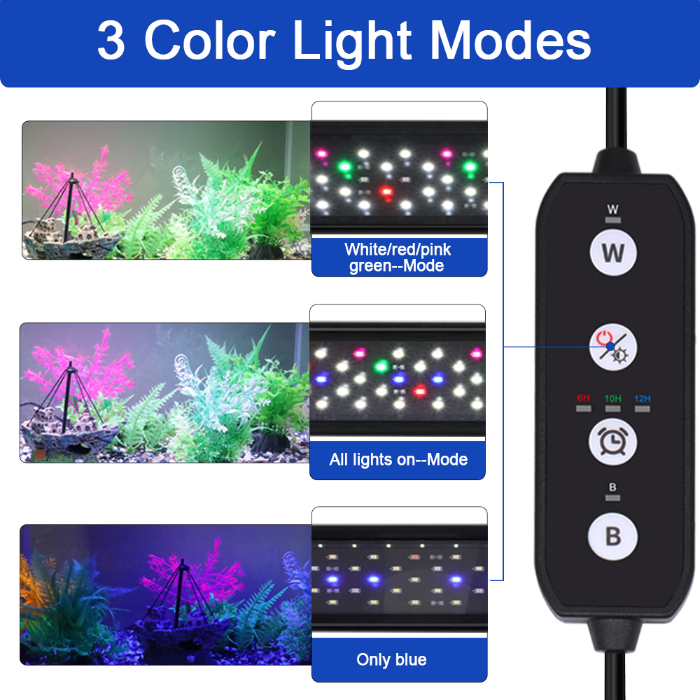 Lampa LED do akwarium o pełnym – Aquarium Plant Growth Light recenzja i cena