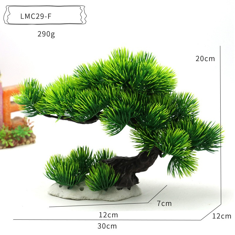 Plastikowe rośliny wodne, ozdo – Planted Aquarium With Rocks recenzja i cena