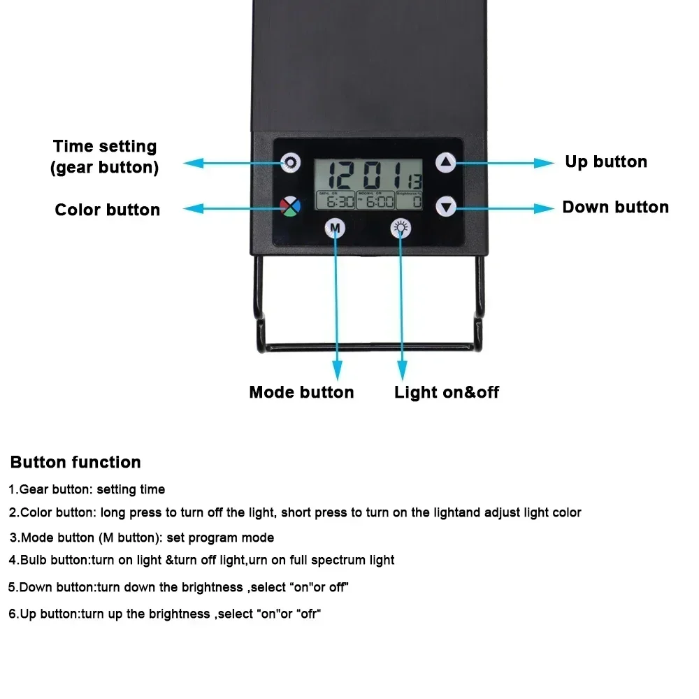 Wodoodporne oświetlenie LED do – Aquarium Plant Growth Light recenzja i cena