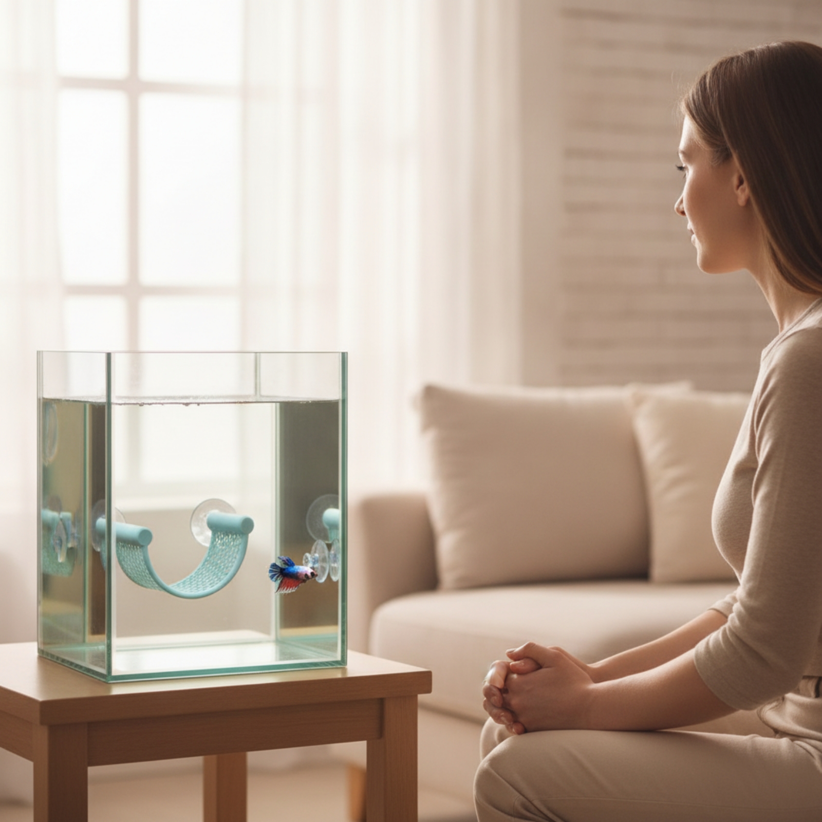 Betta Aquatic Resting Perch -  – Planted Aquarium For Betta recenzja i cena