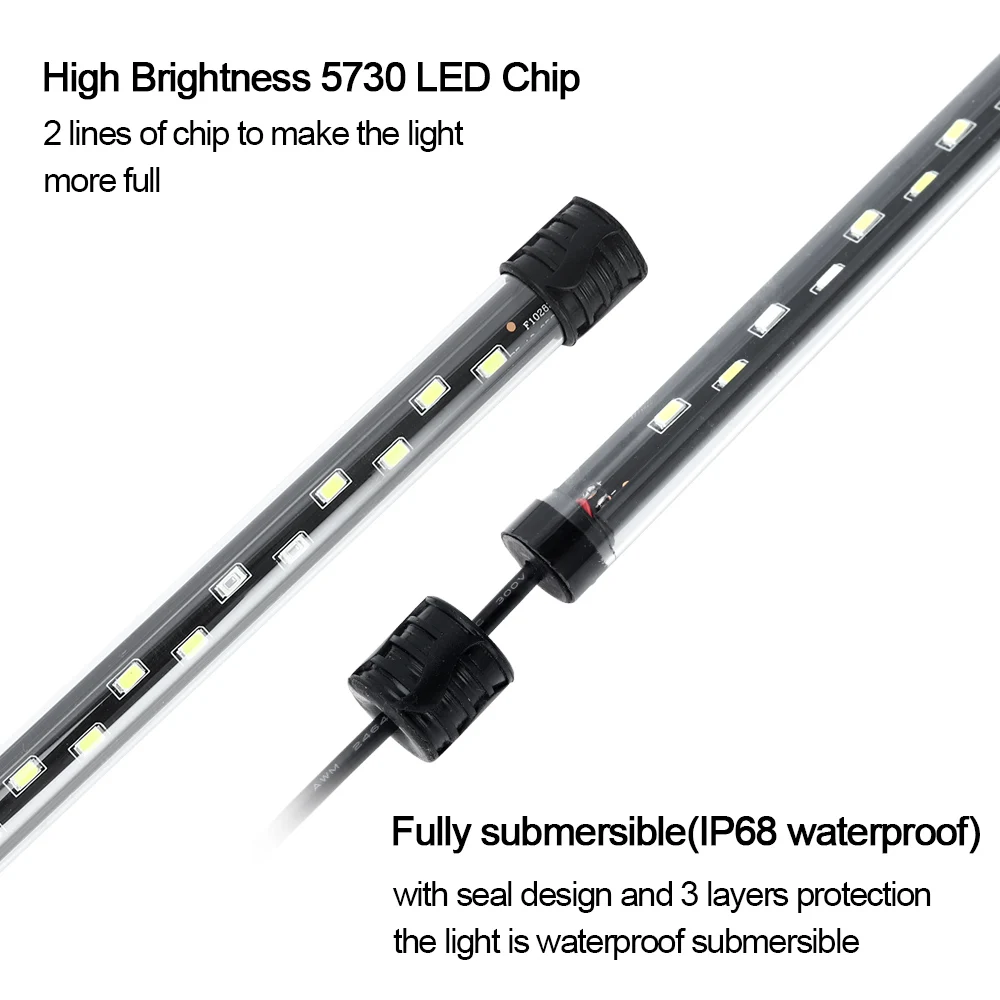 58CM oświetlenie do akwarium L – Aquarium Plant Growth Light recenzja i cena