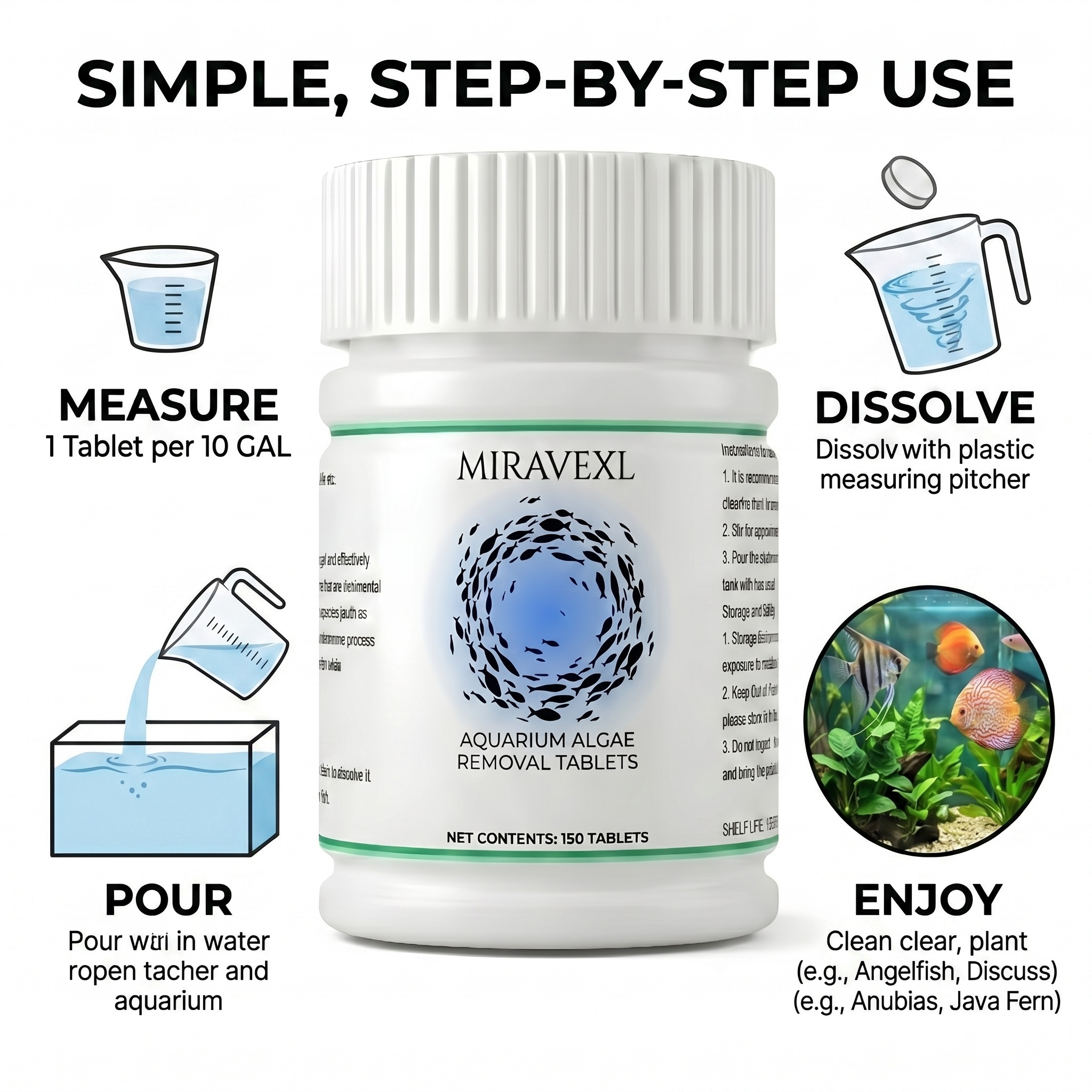 Tabletki do usuwania glonów z  – Planted Aquarium Algae Remover recenzja i cena
