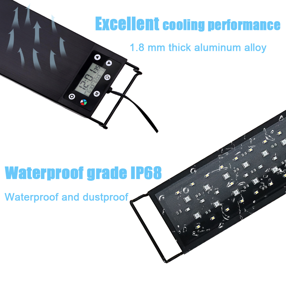 Lampa LED do akwarium 30-60cm, – Aquarium Plant Growth Light recenzja i cena
