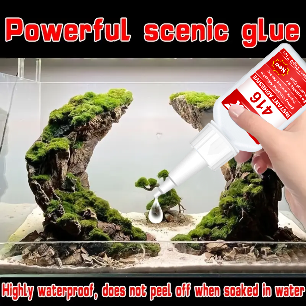 416/480 Klej do akwarystyki –  – Planted Aquarium With Rocks recenzja i cena